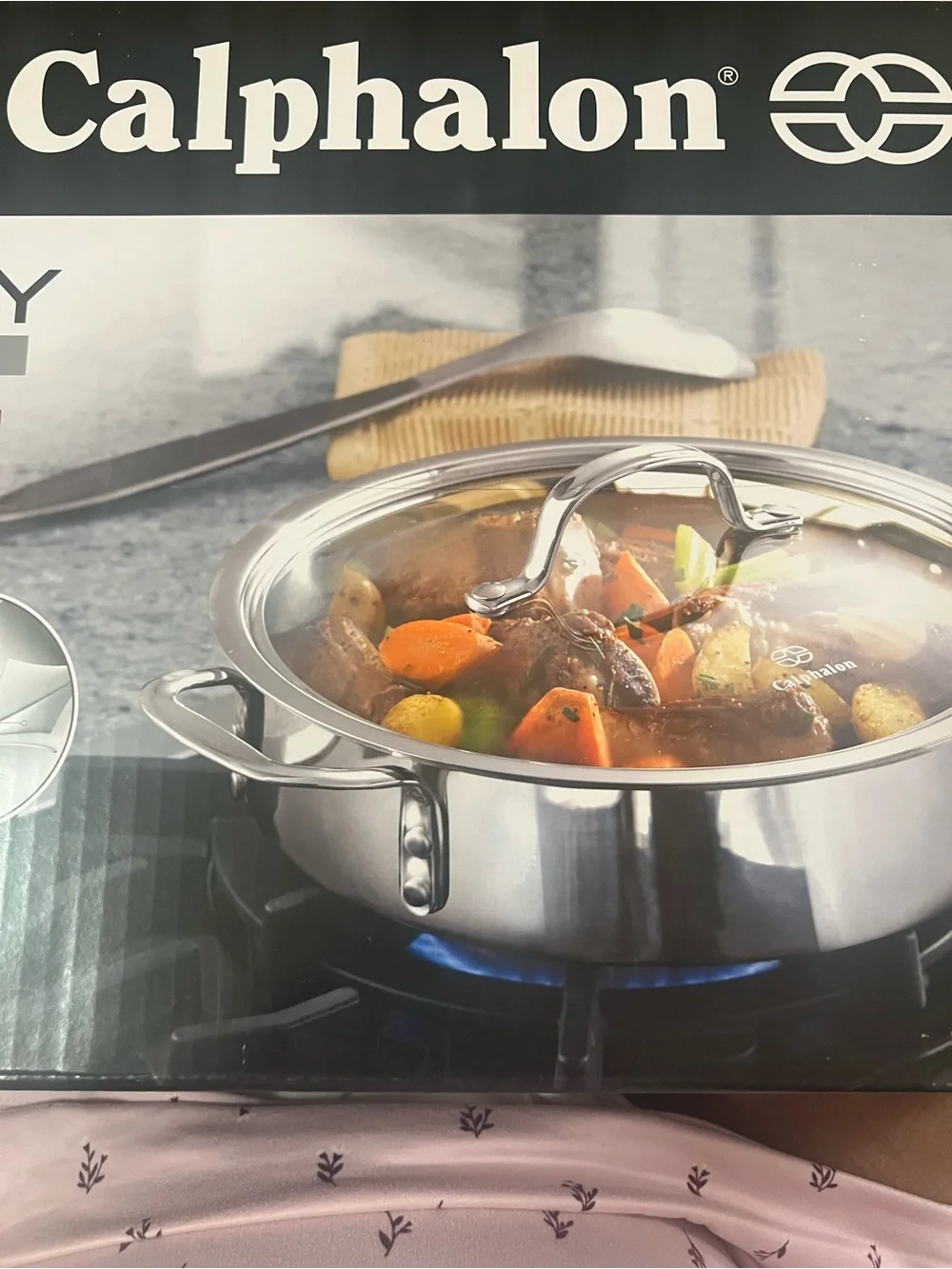 Calphalon Stainless Steel Sauté Pan with Glass Lid - Silver